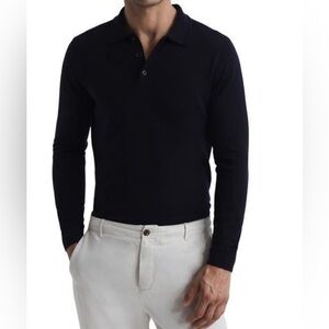 Reiss Trafford long-sleeve merino wool sweater